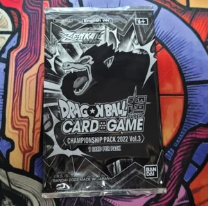 Dragon Ball Super Card Game Championship Pack 2022 Vol. Paquete de 3 premios promocionales - Imagen 1 de 2