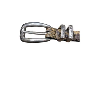 Brighton Classics Gürtel Schlangenledermuster braun hellbraun S 28 C3618 passt 28,7" Breite - Bild 1 von 12