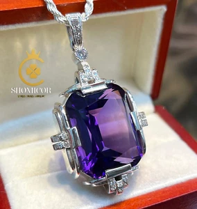 Natural Amethyst Pendant – Handmade Silver Jewelry, Perfect Gift for Her - Picture 1 of 5