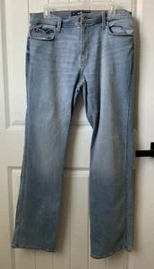 Hollister Jeans Mens Blue Demin Boot Epic Flex Stretch Outdoor Casual 33x32 - Picture 1 of 4