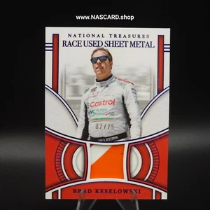 2024 Panini National Treasures Race Usado Chapa Azul Brad Keselowski/75 - Imagen 1 de 2