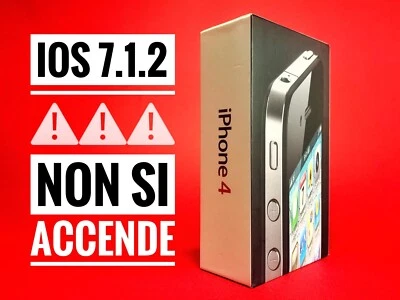 Apple iPhone 4 - 16GB - Nero (Model A1332 - MC318LL/A) - iOS 7.1.2 - Immagine 1 di 4