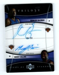 2006-07 Upper Deck Trilogy Edition Renaldo Balkman & Mardy Collins Autographs! - Picture 1 of 2