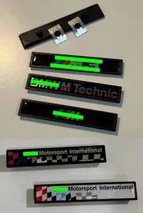 BMW E36 M Side Emblems Moulding Trim - Fixation Springs Included - Picture 1 of 7