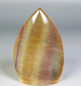 Natural Colored Stripe Fluorite Quartz Crystal Free-form Up Stand Mineral - Picture 1 of 7