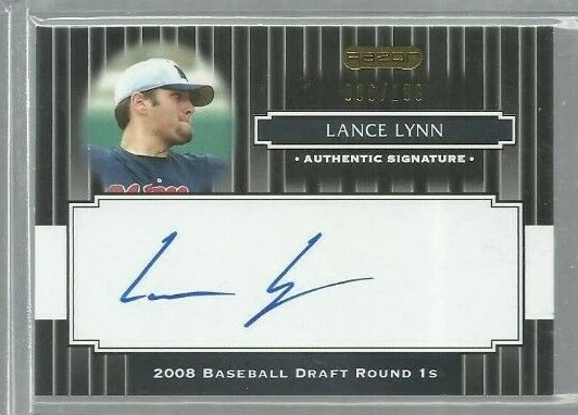 2008 Razor Signature Series Black #181 Lance Lynn AU 086/199 (ref46742) - Image 1 of 1