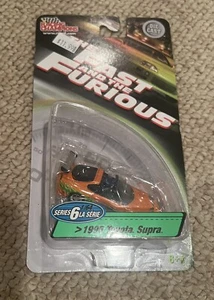 1995 Toyota Supra 1:64 Fast And The Furious Racing Champions Series 3 Orange - Picture 1 of 3