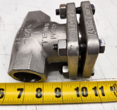 William Powell Co 3027238 1" Swing Check Valve Cast SS Figure 2341 Socket Weld - Image 1 of 3