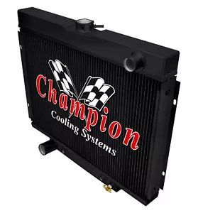 DR Champion 3 Row Black Finish Radiator for 1967 - 1969 Ford Fairlane V8 Engine - Picture 1 of 7