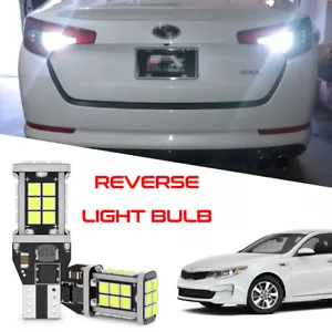 2 Xenon White 921 24-SMD LED Backup Reverse Light Bulbs for Kia Optima 2003-2020 - Picture 1 of 12