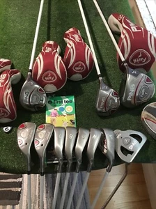 Ping Ladies Faith Red Dot Full Set(D,3W,5W,5H,6H, 7-PW-SW,Putter)ULT200 Graphite - Picture 1 of 12
