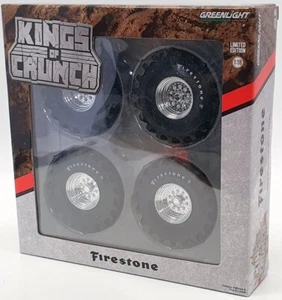 Greenlight 1/18 Scale Tyres 13546 - Monster Truck Wheel & Tyre Set - Picture 1 of 5