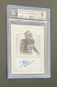 2015 National Treasures MARIO EDWARDS JR #179 RC Rookie Auto Gold SP/49 BGS 9/10 - Picture 1 of 2