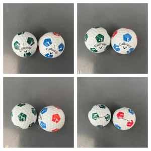 LOGO GOLF BALL-(2) NICE TRUVIS!! NEVER LAY UP….MINTY - Picture 1 of 5