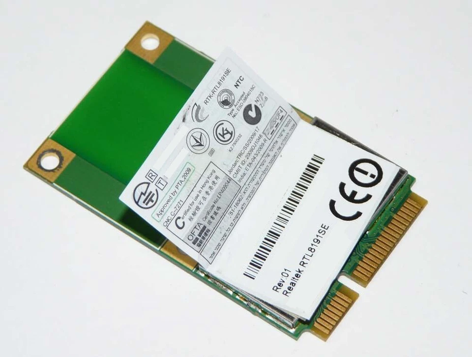 Realtek RTL8191SE Mini PCI Express WLAN WiFi Netzwerkkarte 54 Mbps 802.11b/g - Bild 1 von 1