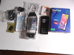 B New Tracfone Samsung Galaxy AO3s Free 1500 TALK,TEXT, 1.5 GB DATA +BUNDLES - Picture 1 of 11