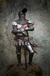 54mm Tartar Miniatures Teutonic Knight XIV-XV C. TR54-64 Unpainted Resin Kit * - Bild 1 von 1