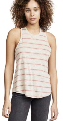Joie Rayson Top 100% Linen Flax Striped Tank Racerback Twist Small NEW. 425 - Image 1 of 4