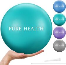 Pure Health 23cm / 9 Inch Soft Pilates Exercise Gym Ball – One Size, Teal 