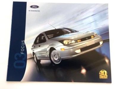 2003 Ford Focus 22-page Original Car Sales Brochure Catalog - ZX3 ZX5 - Image 1 of 4