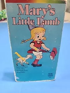 Vintage 1988 Viking Entertainment Mary's Little Lamb VHS Tape With Sleeve - Picture 1 of 3