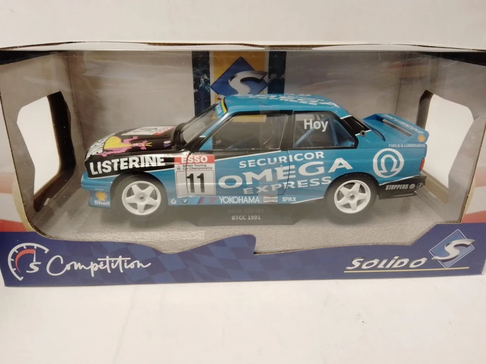 BMW E30 M3 #11 HOY WINNER "BTCC" (1991) 1/18 DIECAST MODEL BY SOLIDO S1801522