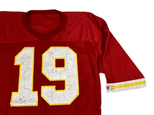 Champion Vintage Kansas City Chiefs Jersey Mens 44 Large Joe Montana 1990s - Picture 1 of 10
