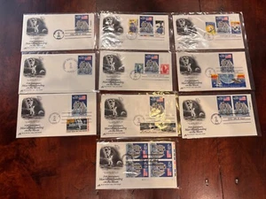Apollo 11 #2419 Moonlanding ARTCRAFT 10 Covers 7/20/1989 $2.40 Stamp Wash DC KSC - Picture 1 of 1