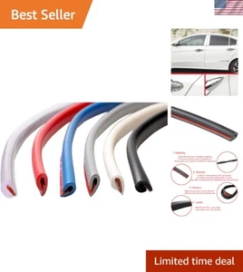 Durable 5M Car Door Edge Guard - Transparent Rubber Trim for Window Protection - Foto 1 di 9