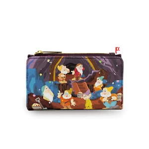 Loungefly Disney Snow White and the Seven Dwarfs Crystals Gems Mine Cart Wallet - Picture 1 of 3
