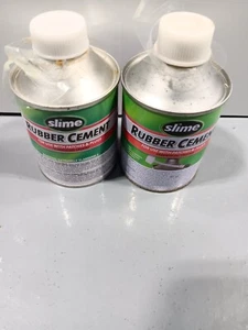 2 Slime Rubber cement patches& plugs 8 fl oz - Picture 1 of 3