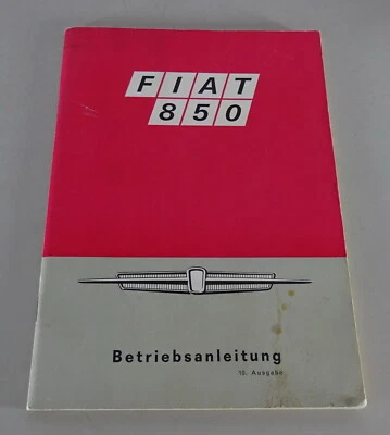 Manuale / Guida Fiat 850 Super Edizione 06/1968 Foto 1 de 3