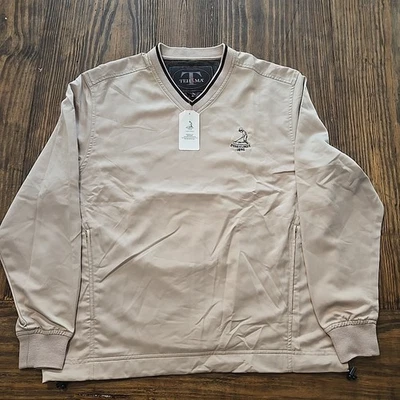 Cortavientos Tehama Pinehurst 1895 para hombre pequeño cuello en V nuevo con etiquetas tostado Foto 1 de 4