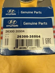 Hyundai Genuine 2630035505/26300-35505 Oil Filter Made In Korea Fits KIA 2001-18 - Picture 1 of 5
