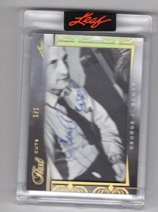 Autógrafo George C. Scott 2025 hoja corte perla firma 1/1 - Imagen 1 de 2