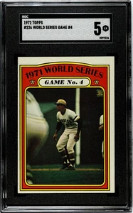 1972 World Series Game 4 Roberto Clemente #226 SGC 5 EX - Picture 1 of 2