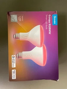 Govee Smart Light Bulbs, 1200 Lumens Dimmable BR30 Bulbs, RGBWW Color Changing L - Picture 1 of 2