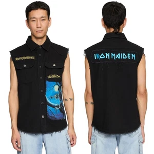 Brandit Iron Maiden Vintage Shirt Sleeveless Fotd Men's Music New - Picture 1 of 14