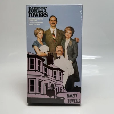 Vintage Fawlty Towers VHS Sealed 1986 BBC John Cleese Comedy 3 Episodes USA CBS - Image 1 of 4