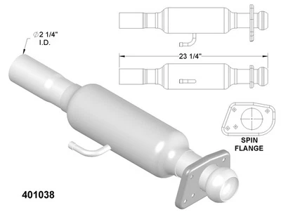 Catalytic Converter for 1988-1989 Chevrolet Camaro 5.0L V8 GAS OHV - Image 1 of 2