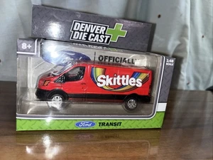 Denver Die Cast rot Ford Transit Kegel Lieferwagen 1:48 NEU ~ SCHNELLER VERSAND!! - Bild 1 von 5