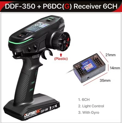 DUMBORC DDF-350 6CH With Gyro Radio Controller LCD & Receiver For RC Car & Boat. - Image 1 of 4
