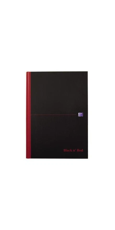Oxford 400047607 gebundenes Buch Black N' Red A4 kariert mit