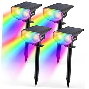 Color Changing Solar Outdoor Lights, 9 Lighting Modes Halloween Christmas - Picture 1 of 7