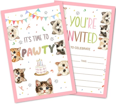 Lindas tarjetas de cumpleaños para gatos con sobre Foto 1 de 4