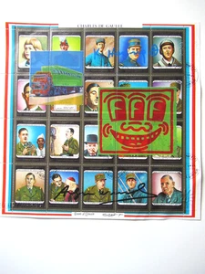 A.WARHOL/K.HARING: SERIGRAPHIE , ORIGINALSIGNATUR AUF 20er STAMP-BOGEN USPS-STP - Bild 1 von 9