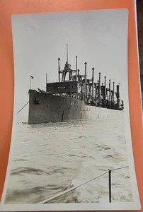 RPPC STATI UNITI NAVE MARINA USS JUPITER NAVE VERA FOTO CARTOLINA 1915 - Foto 1 di 5