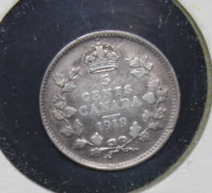 Canadá 1919 5 centavos plata - Imagen 1 de 2