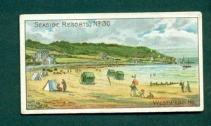 WILL'S - SEASIDE RESORTS, no.30 WESTWARD HO (CAPSTAN NAVY CUT BACK) 1899 ISSUE - Foto 1 di 2
