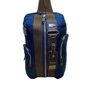 Tumi Damen blau Nylon verstellbarer Riemen mehrere Taschen Crossbody Sling Bag - Bild 1 von 13
